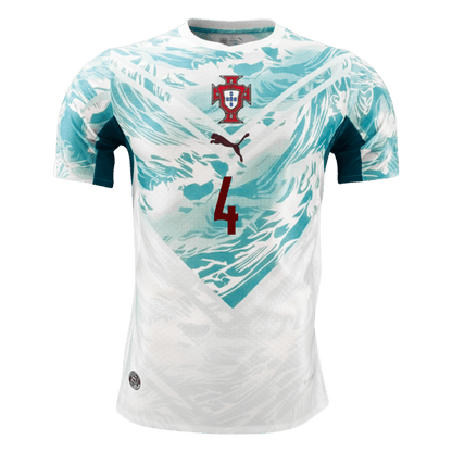 Portugal World Cup Player Version Trikot Auswärts 2026 RÚBEN DIAS #4 Slim Fit