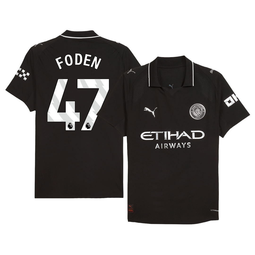 Manchester City Player Version Trikot Auswärts 2025/26 FODEN #47 Slim Fit