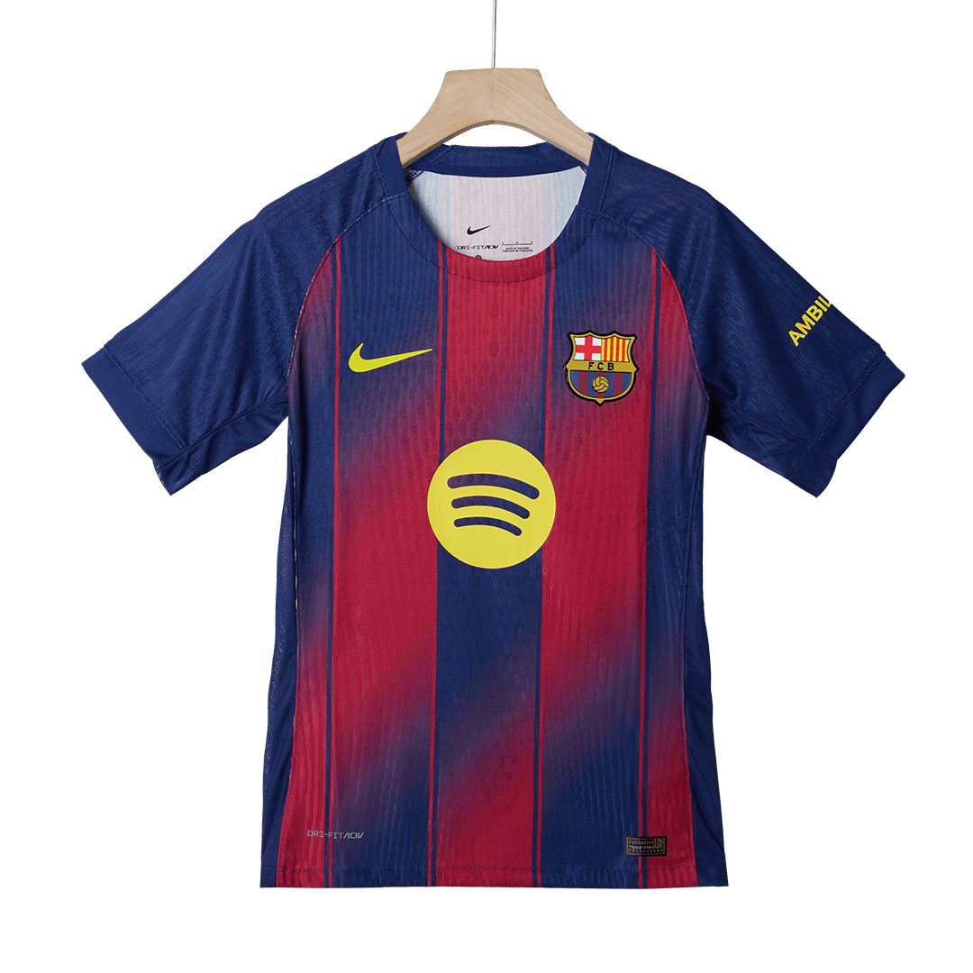 Barcelona Player Version Trikot Heim 2025/26 UCL F.DE JONG #21 Slim Fit