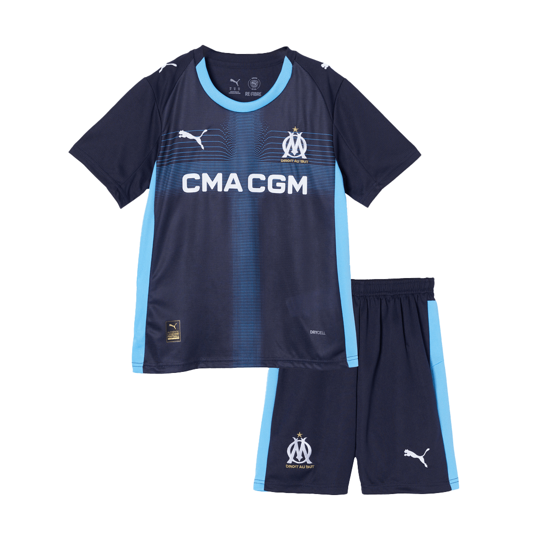 Marseille Kinder Trikot Set Auswärts 2025/26