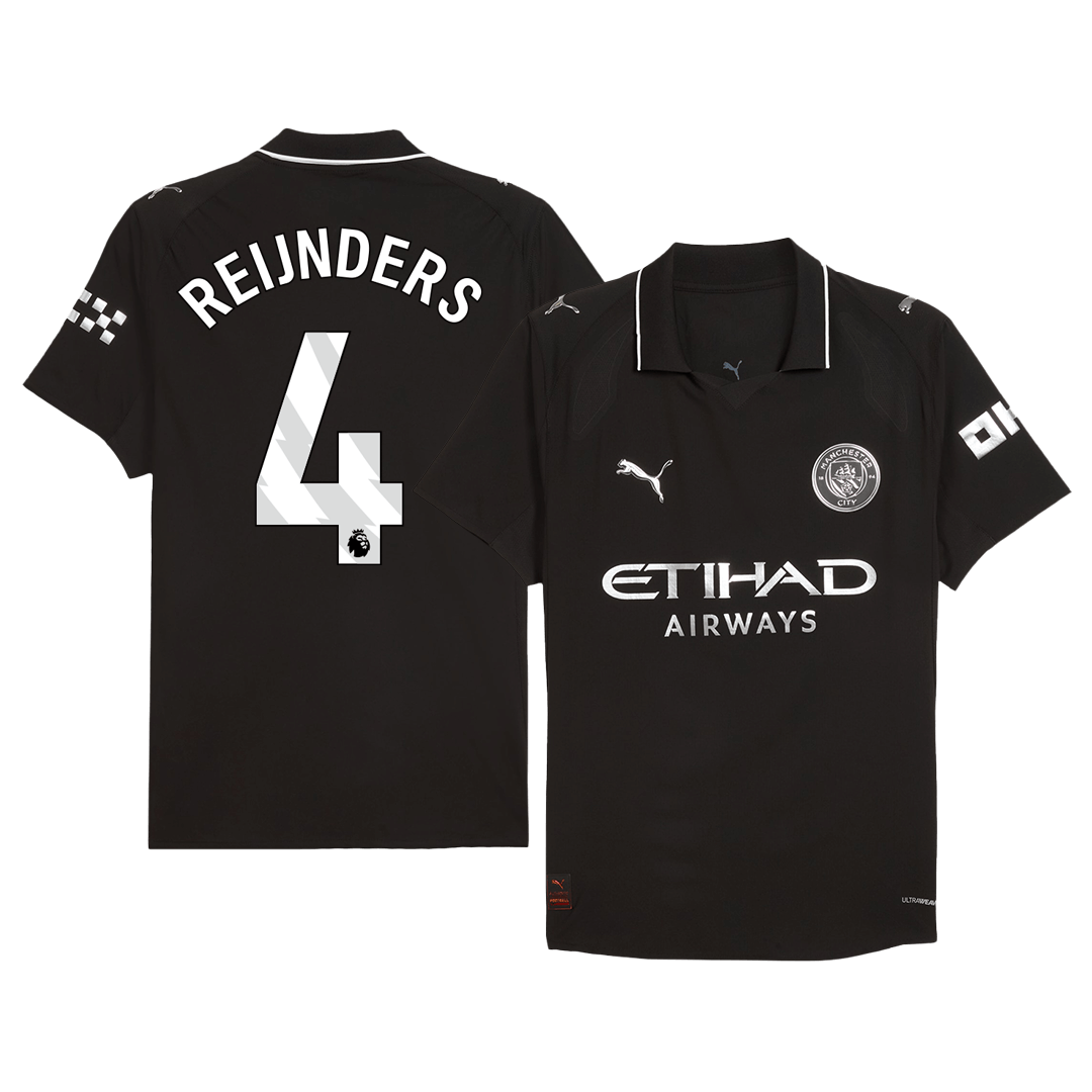 Manchester City Player Version Trikot Auswärts 2025/26 REIJNDERS #4 Slim Fit