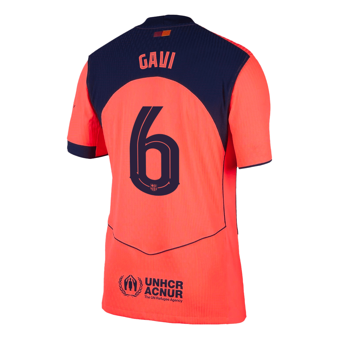 Barcelona Player Version Trikot Drittes Auswärts 2025/26 UCL GAVI #6 Slim Fit