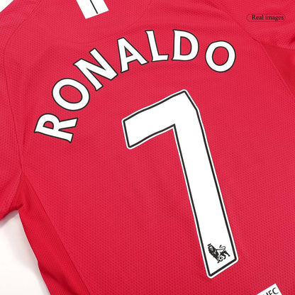ManU Retro Langarm Trikot Heim 2007/08 RONALDO #7