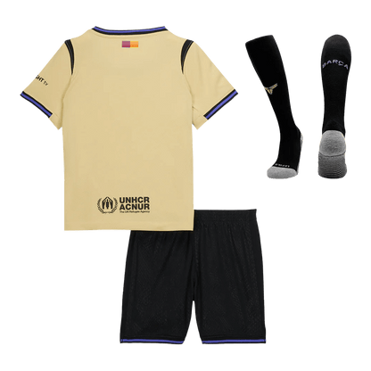 Barcelona Kinder Trikot Komplett-Set Auswärts 2025/26