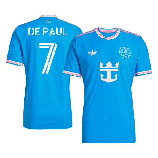 Inter Miami CF Player Version Trikot Drittes Auswärts 2025 DE PAUL #7 Slim Fit