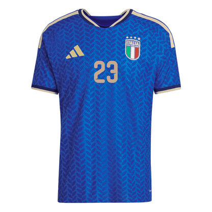 Italy World Cup Player Version Trikot Heim 2026 BASTONI #23 Slim Fit