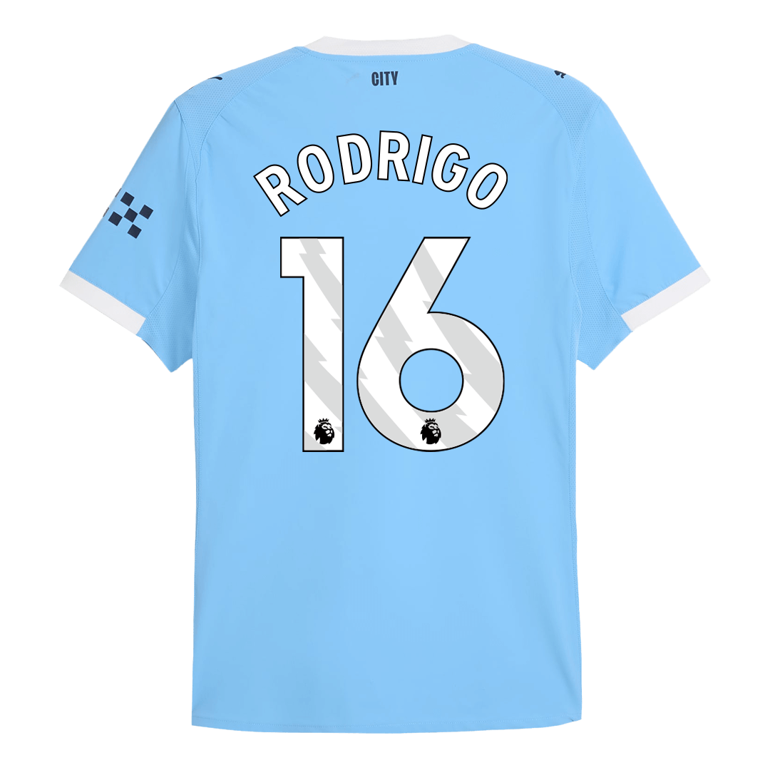 Manchester City Player Version Trikot Heim 2025/26 RODRIGO #16 Slim Fit