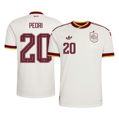 Spain World Cup Player Version Trikot Auswärts 2026 PEDRI #20 Slim Fit
