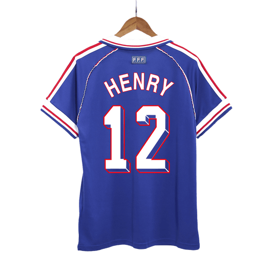 France World Cup Retro Trikot Heim 1998 HENRY #12