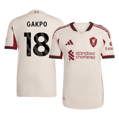 Liverpool Player Version Trikot Auswärts 2025/26 GAKPO #18 Slim Fit